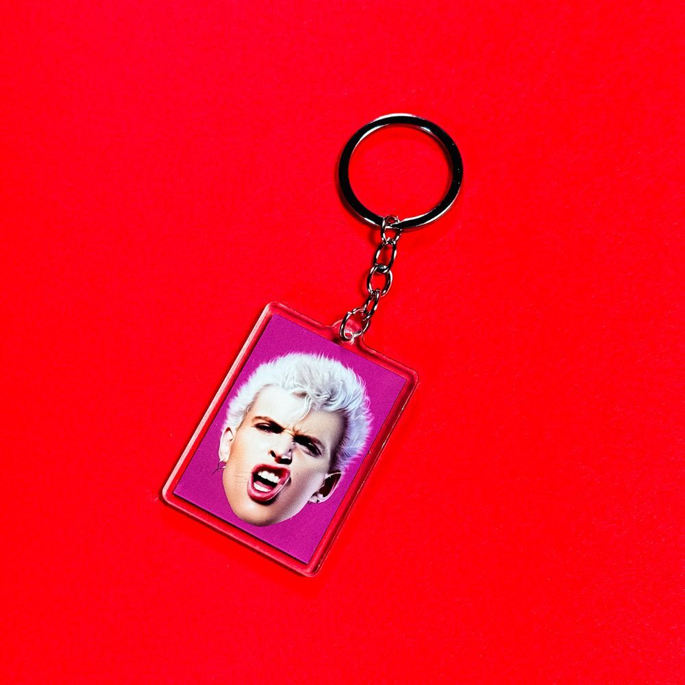 Smirk Face Keychain