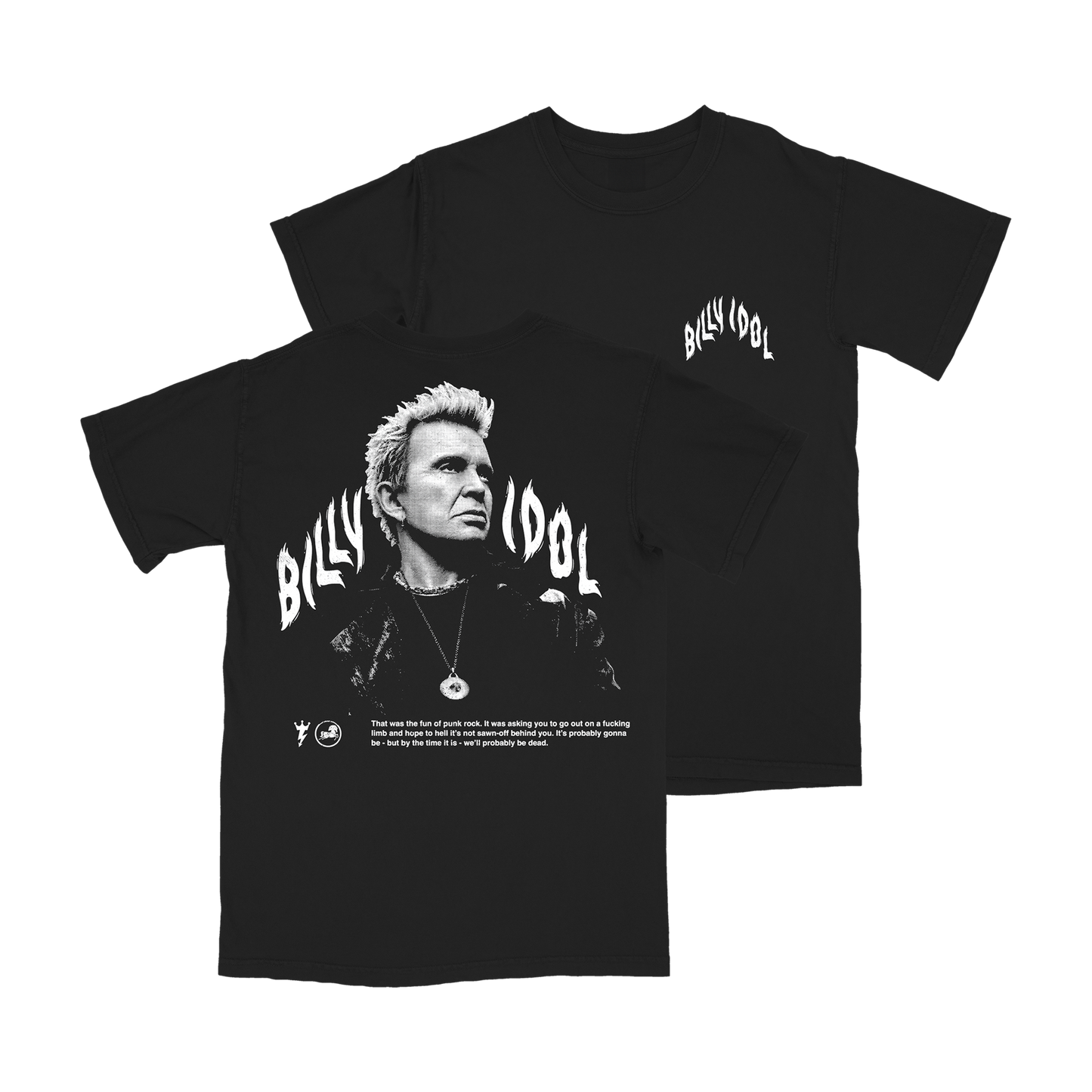 Flames Punk Quote T-Shirt