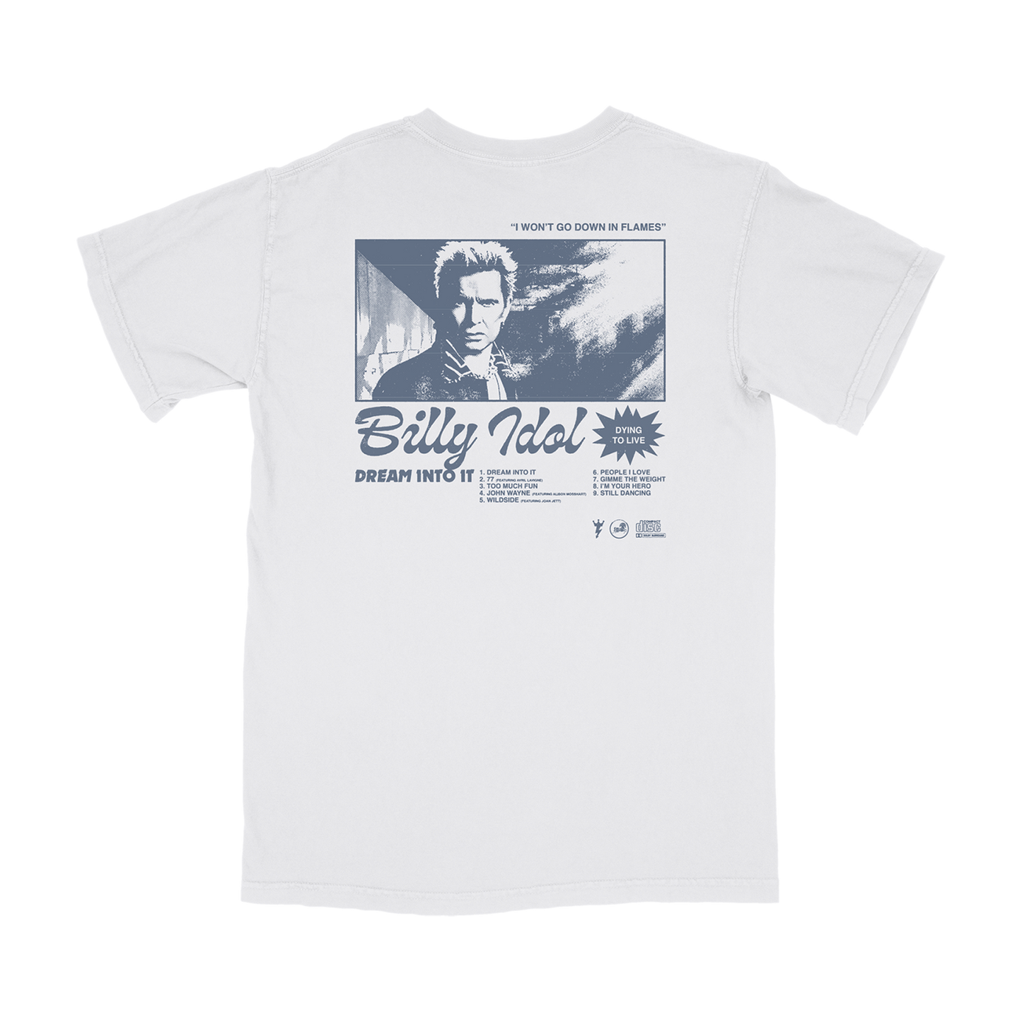 Billy Script White T-Shirt