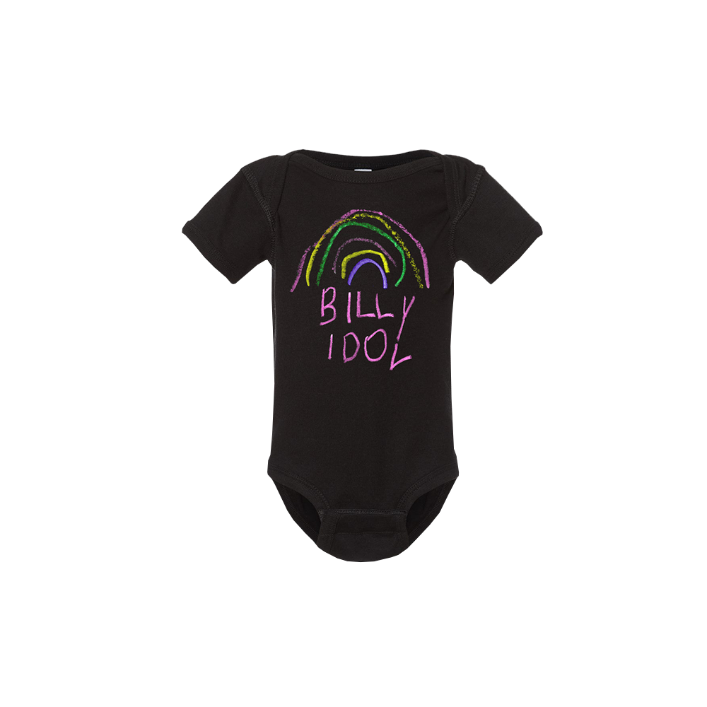 Black Rainbow Logo Onesie