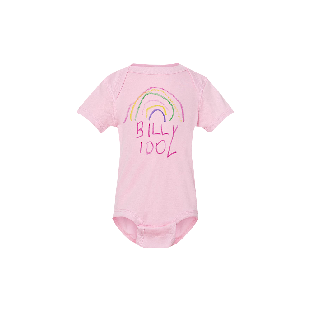 Pink Rainbow Logo Onesie