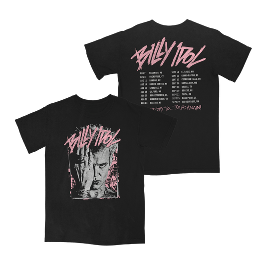 Billy Idol Pink Scratch 2026 Tour T-Shirt - T-Shirt