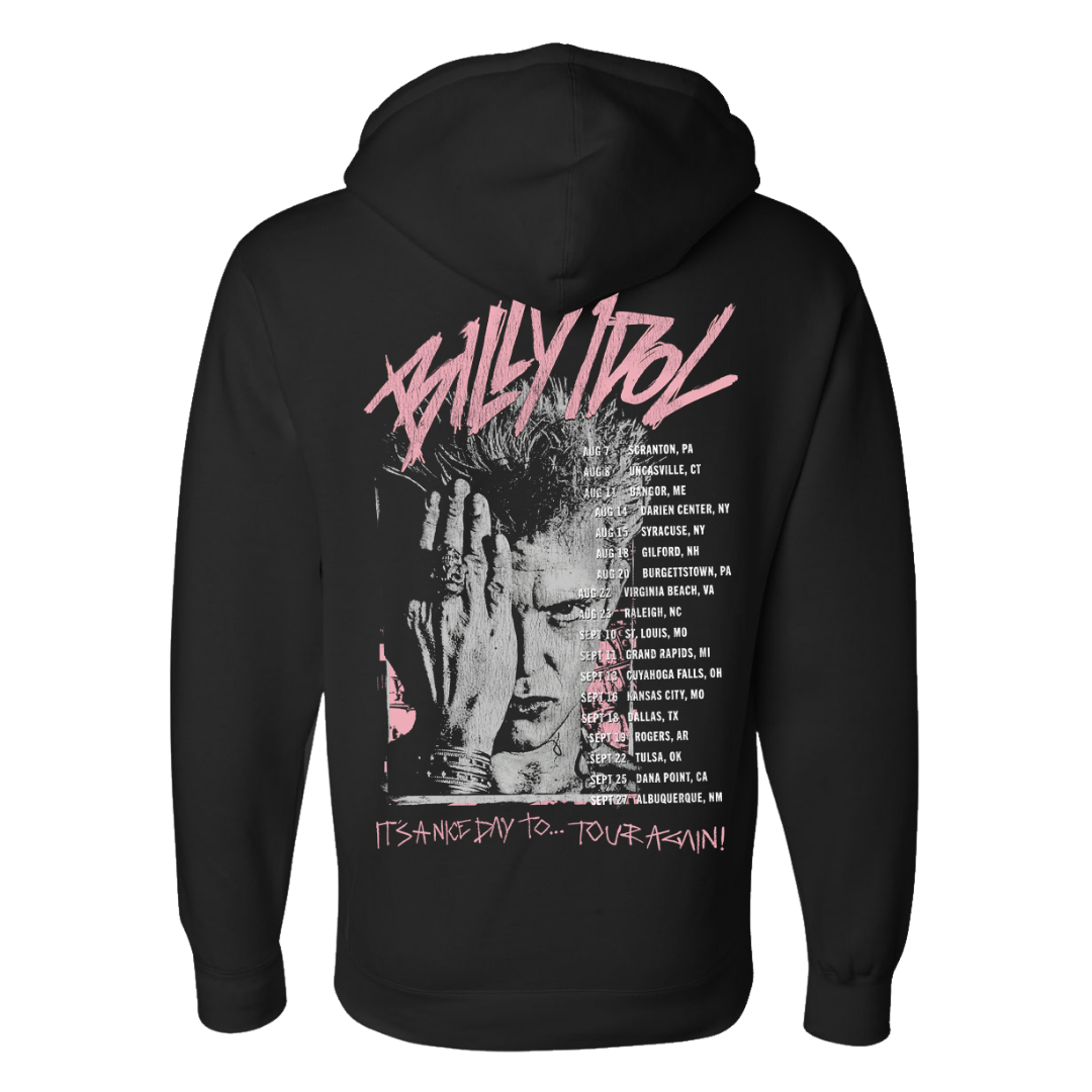 Billy Idol Pink Scratch 2026 Tour Hoodie - Hoodie