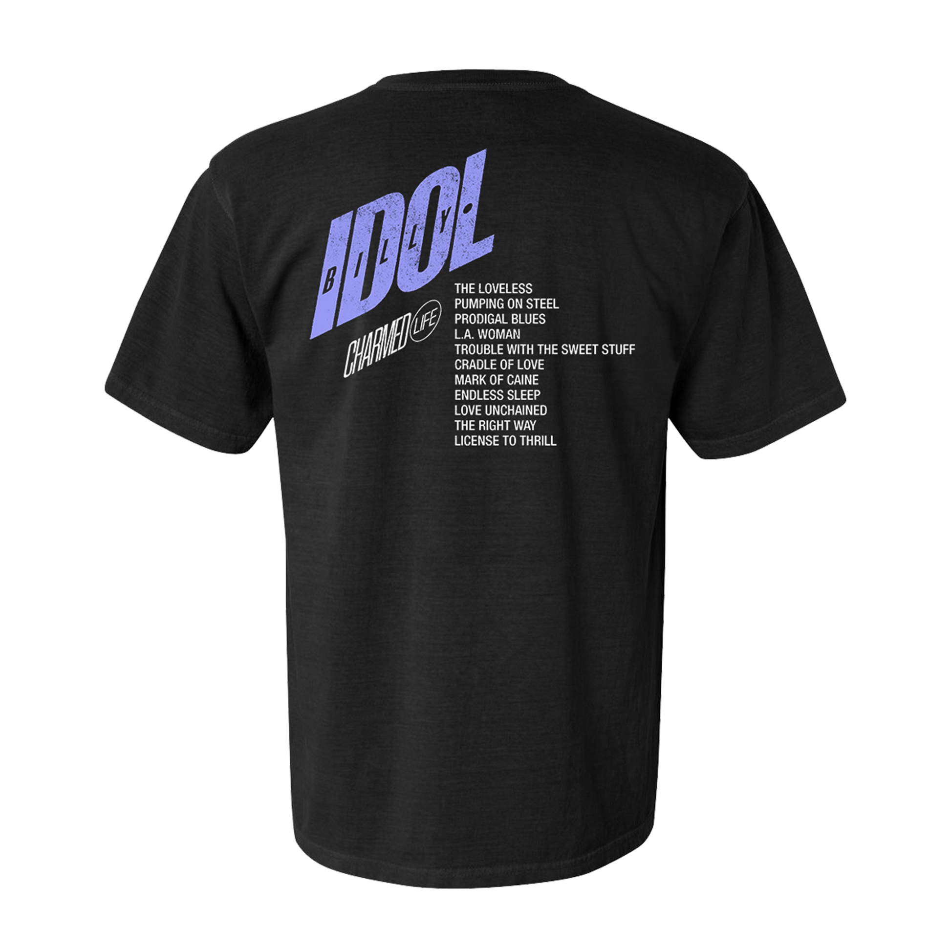 Billy Idol - Charmed Life Black T-Shirt Billy Idol - Charmed Life Black T-Shirt