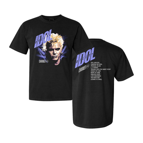 Billy Idol - Charmed Life Black T-Shirt