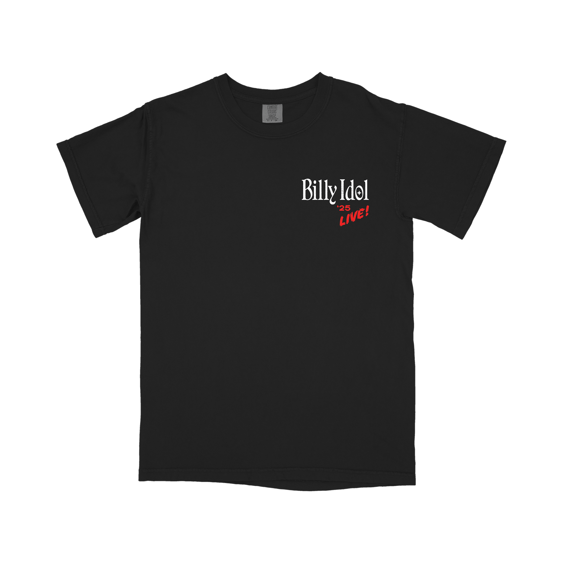 Billy Idol - Live '25 Tour Black T-Shirt Billy Idol - Live '25 Tour Black T-Shirt