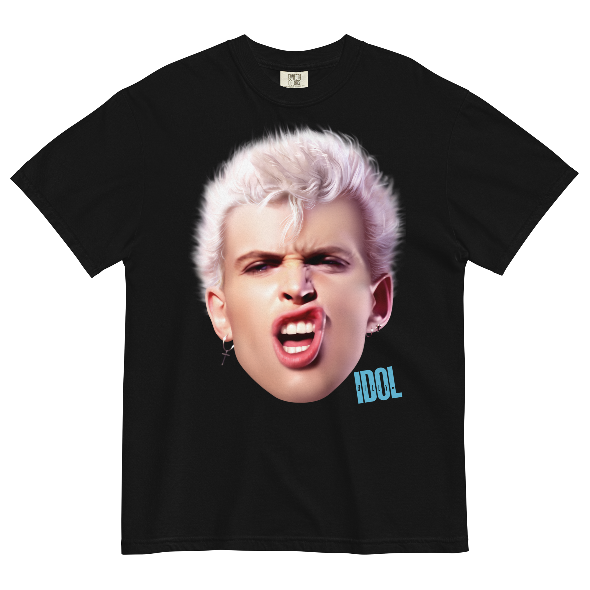 Billy Idol - Black Smirk T-Shirt