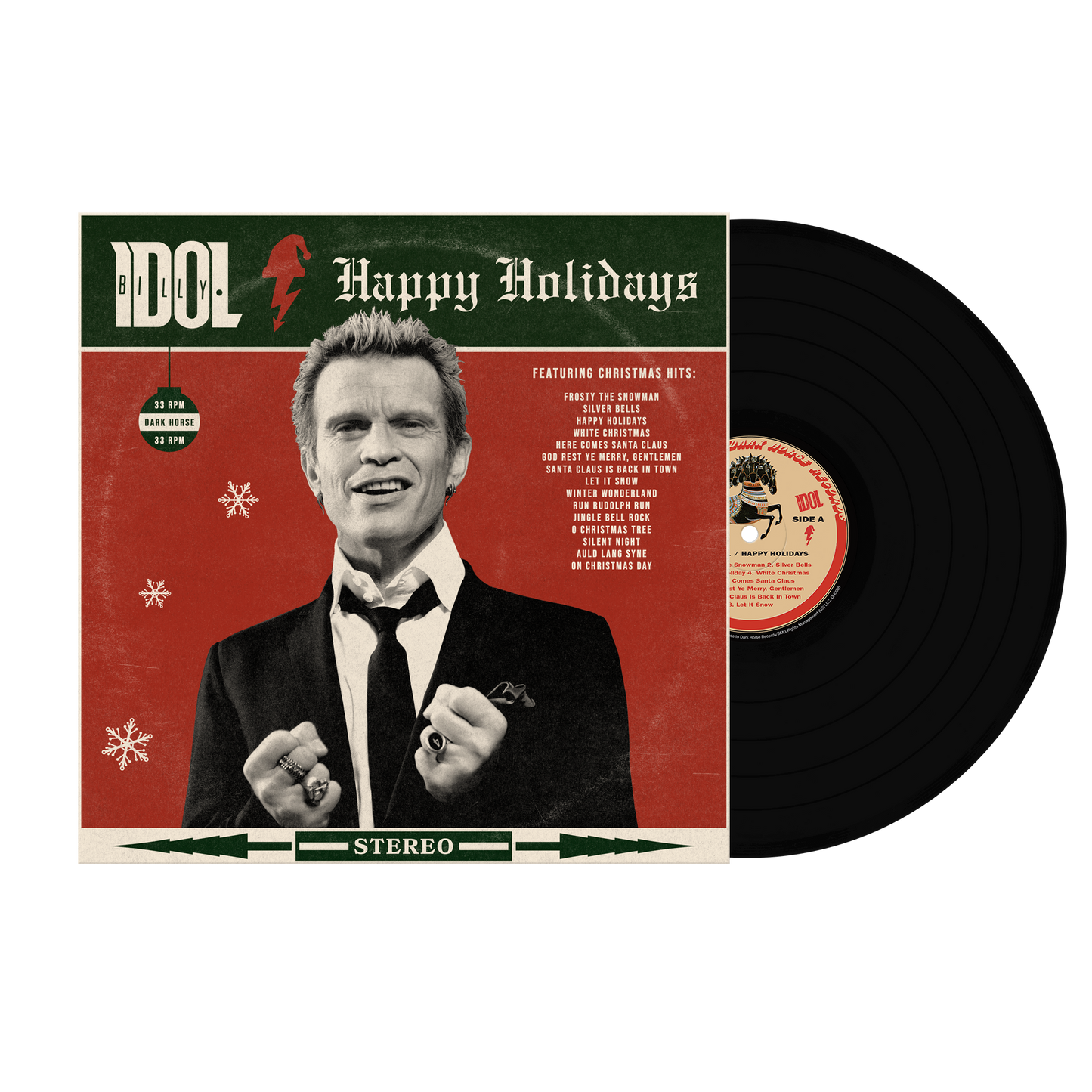 Billy Idol 'Happy Holidays' Standard Black Vinyl
